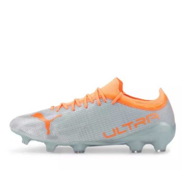 PUMA ULTRA 2.4 FG AG SOCCER CLEATS MEN'S Size 10 GRAY/ORANGE NWOB